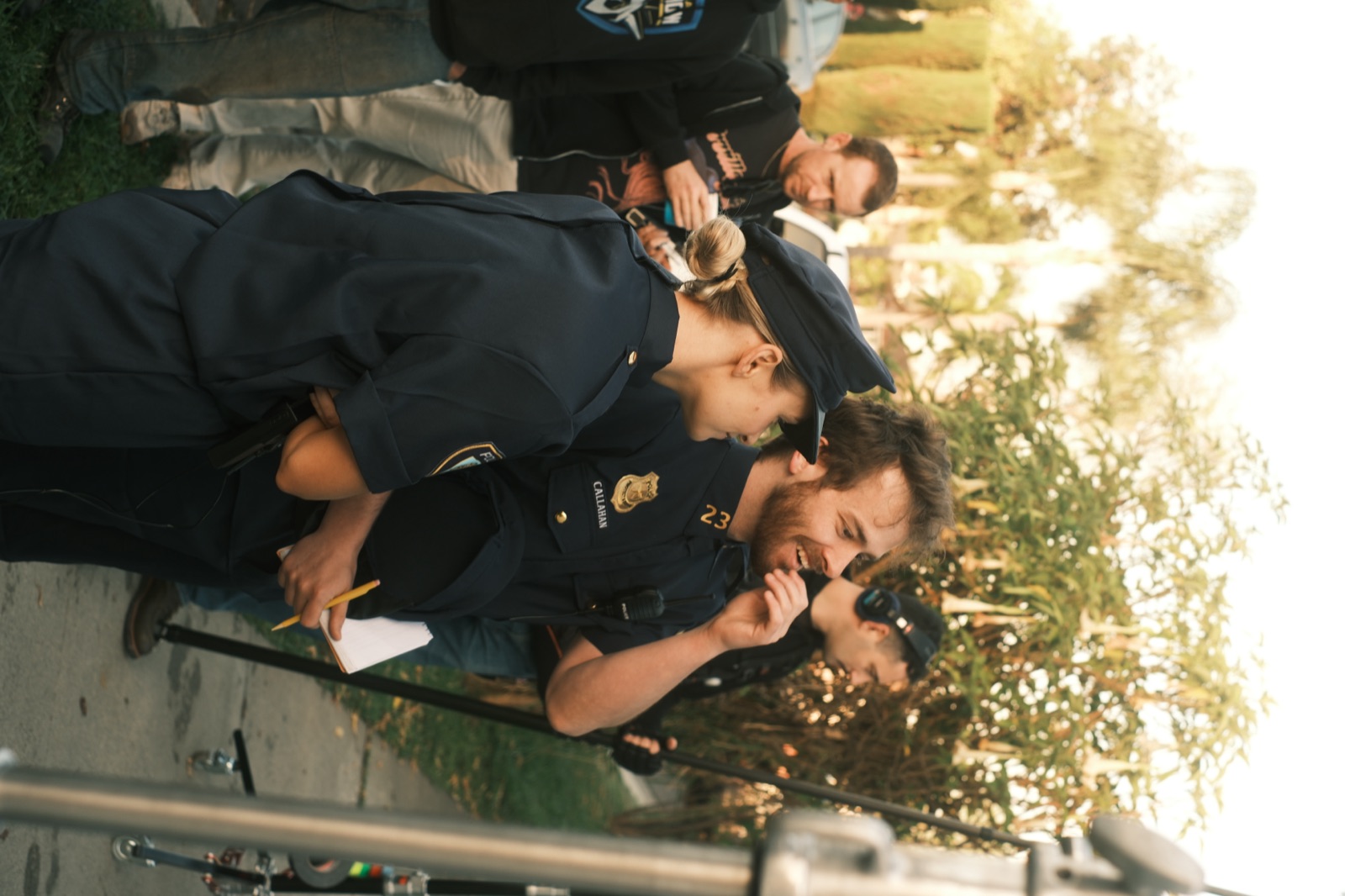 Directors viewing the final shot